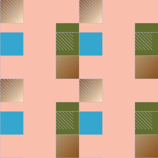 Abstract Geometrisch Kleurrijk Naadloos Patroon — Stockvector