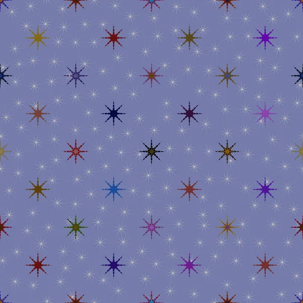 Абстрактний Геометричний Барвистий Візерунок Зірками Фону — стоковий вектор
