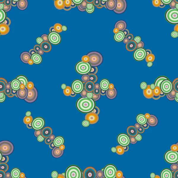 Soyut geometrik renkli seamless modeli daireler ile