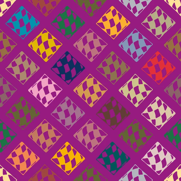 Abstract Geometrisch Kleurrijk Naadloos Patroon Voor Achtergrond — Stockvector