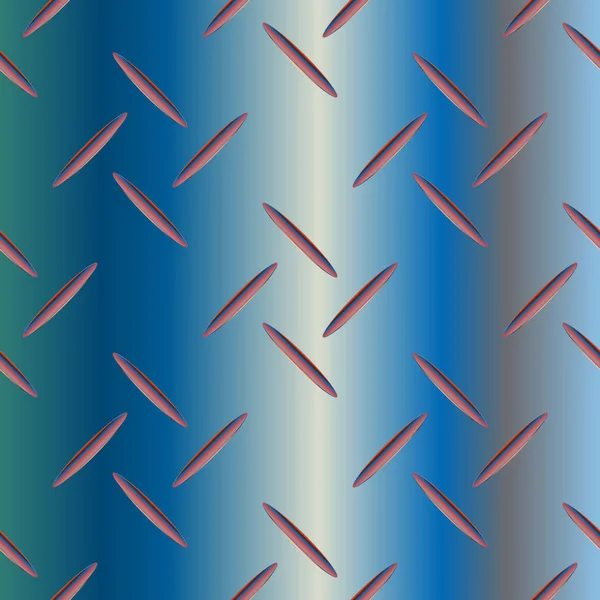 Corrugated Metal Seamless Pattern Vector Illustration — Stock Vector
