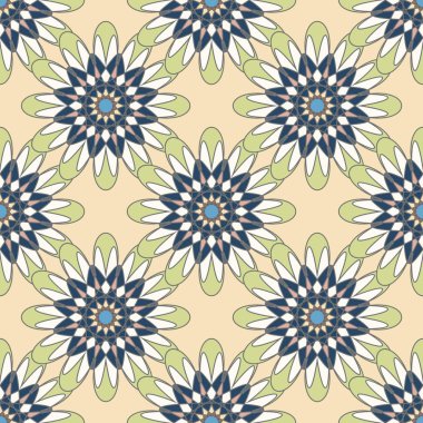  soyut çiçek geometrik Dikişsiz desen arka planı için