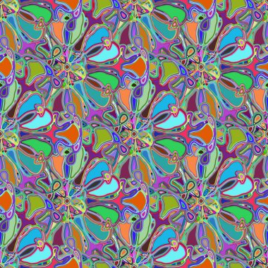 Soyut kaleydoskop renkli Dikişsiz desen arka planı için. 