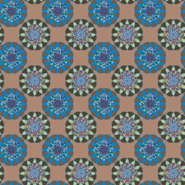  soyut çiçek geometrik Dikişsiz desen arka planı için