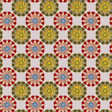  soyut çiçek geometrik Dikişsiz desen arka planı için