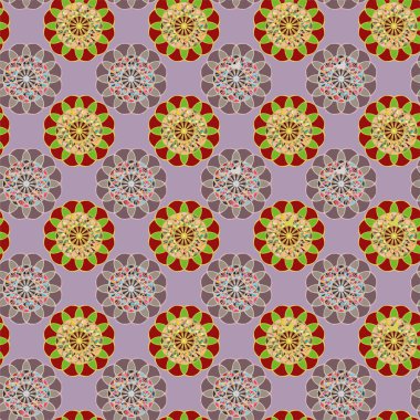  soyut çiçek geometrik Dikişsiz desen arka planı için