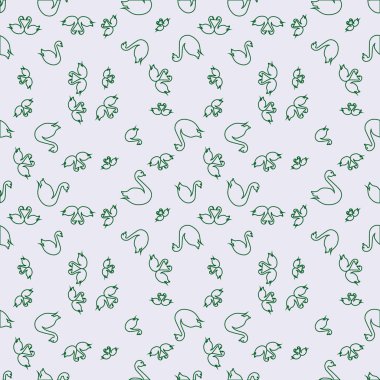 Kuğu renkli parlak seamless modeli