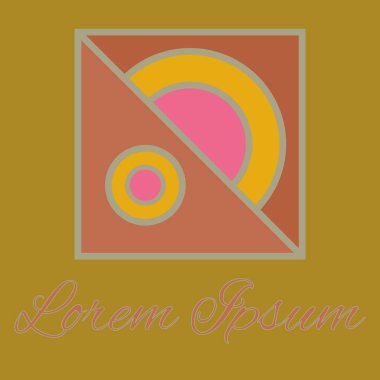 Geometrik çizgi logo. Tasarımınız için benzersiz doğrusal rozeti. Geometrik soyut şablon kavram simgesi.