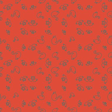 Kuğu renkli parlak seamless modeli