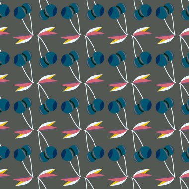 kiraz seamless modeli. Tekstil Ambalaj ve duvar kağıtları için iyi.