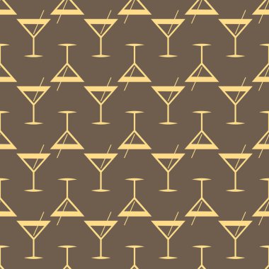 Tropik kokteyller renkli seamless modeli