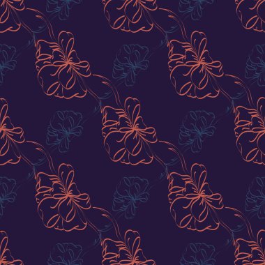 Çok renkli yay ve kurdeleler parlak seamless modeli.