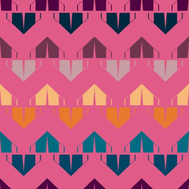 çizgi film kamp çadırları ile renk seamless modeli