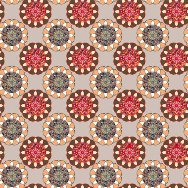  soyut çiçek geometrik Dikişsiz desen arka planı için