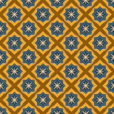 Soyut geometrik desenli çiçek öğeleri renkli kesintisiz arka planı için. 