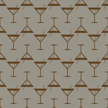 Tropik kokteyller renkli seamless modeli