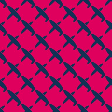 Uçakların, vektör çizim seamless modeli