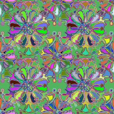 Soyut kaleydoskop renkli Dikişsiz desen arka planı için. 