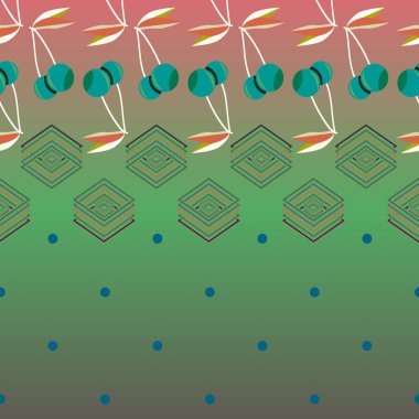 kiraz seamless modeli. Tekstil Ambalaj ve duvar kağıtları için iyi.