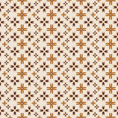 Çiçekler, vektör çizim ile çok renkli geometrik seamless modeli 