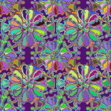 Soyut kaleydoskop renkli Dikişsiz desen arka planı için. 