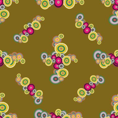 Soyut geometrik renkli seamless modeli daireler ile