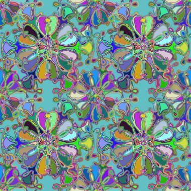 Soyut kaleydoskop renkli Dikişsiz desen arka planı için. 