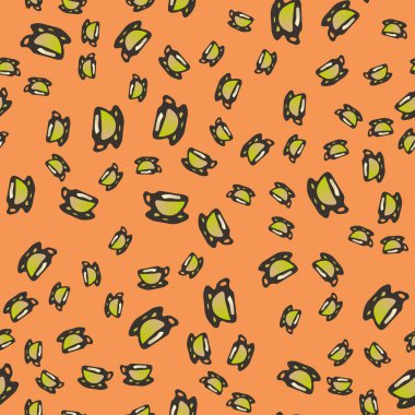 Kahve ya da çay Dikişsiz desen bardak.