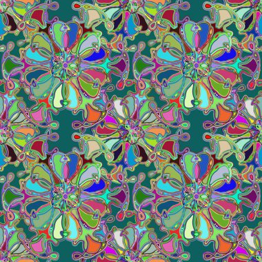 Soyut kaleydoskop renkli Dikişsiz desen arka planı için. 