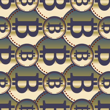 bitcoins parlak parlak pahalı sikkeleri ile Seamless modeli 