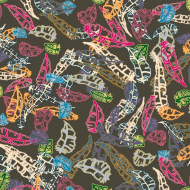 Tüyler, vektör çizim ile zemin 