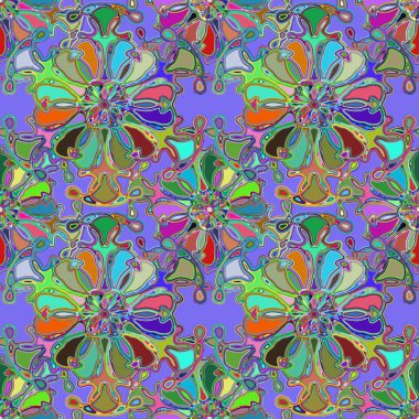 Soyut kaleydoskop renkli Dikişsiz desen arka planı için. 