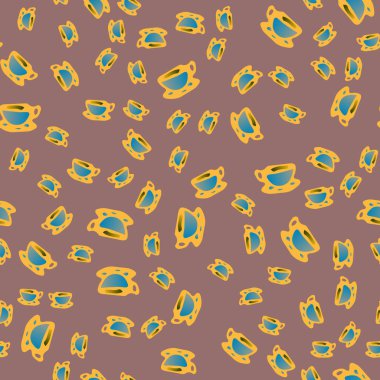 Kahve ya da çay Dikişsiz desen bardak.