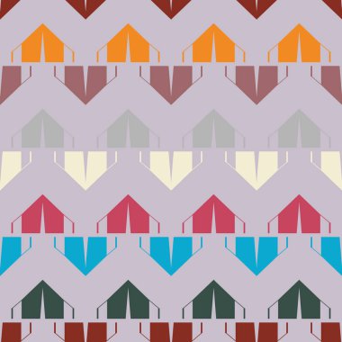 çizgi film kamp çadırları ile renk seamless modeli