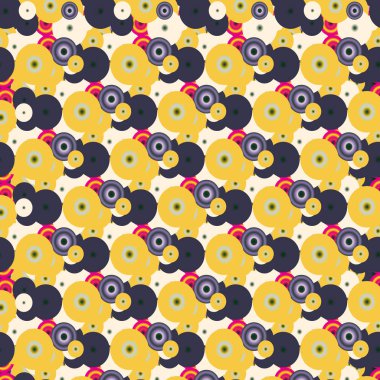 Soyut geometrik renkli seamless modeli daireler, arka plan ile