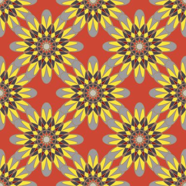  soyut çiçek geometrik Dikişsiz desen arka planı için