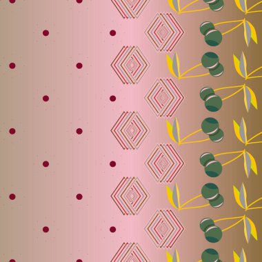 kiraz seamless modeli. Tekstil Ambalaj ve duvar kağıtları için iyi.