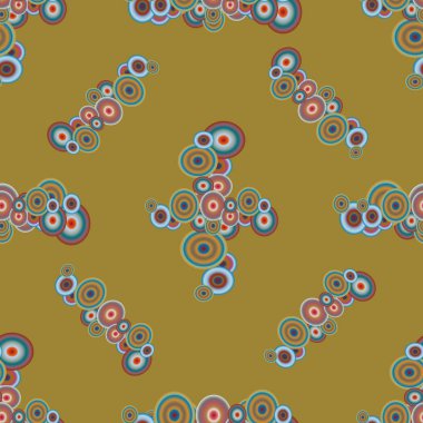 Soyut geometrik renkli seamless modeli daireler ile