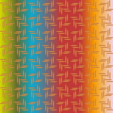 Oluklu Metal Dikişsiz desen vektör çizim.