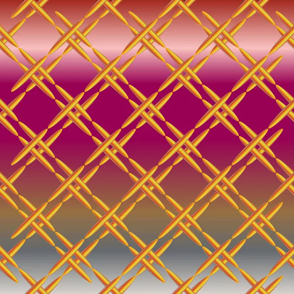波纹金属无缝图案的向量例证 — 图库矢量图片