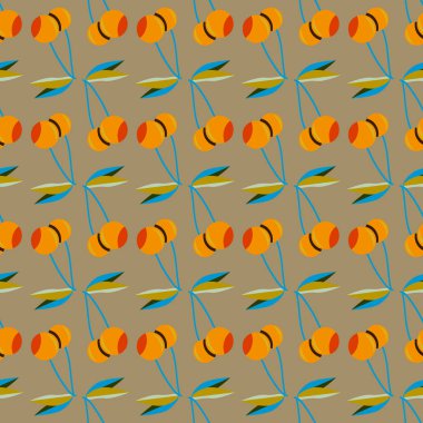 kiraz seamless modeli. Tekstil Ambalaj ve duvar kağıtları için iyi.