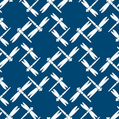 Dekoratif renkli seamless modeli ile şirin yusufçuk