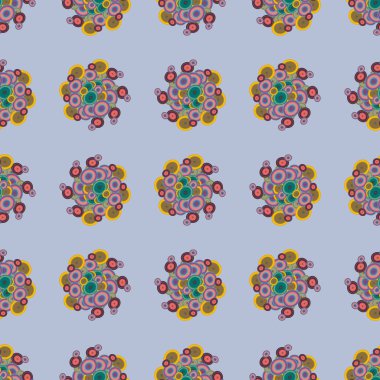 Soyut geometrik renkli seamless modeli daireler, arka plan ile