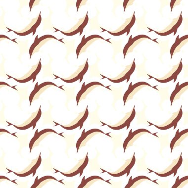 Yunuslar su altında çizim arka planı için bir sürü ile sorunsuz doku