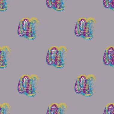 Bulutlar Dikişsiz desen şeklinde suluboya soyut leke.