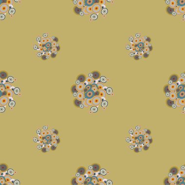 Soyut geometrik renkli seamless modeli daireler, arka plan ile