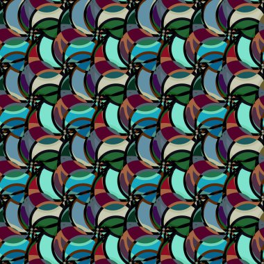 soyut geometrik renk desenli vektör çizimi