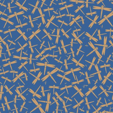 Dekoratif renkli seamless modeli ile şirin yusufçuk