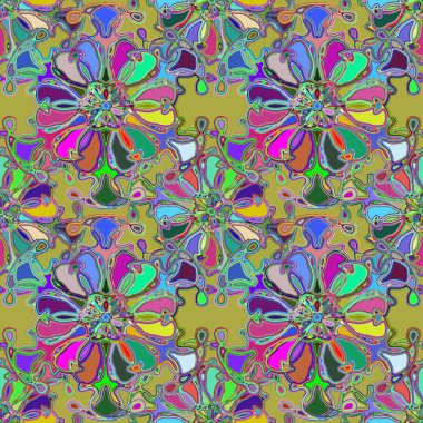 Soyut kaleydoskop renkli Dikişsiz desen arka planı için. 
