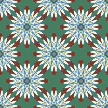  soyut çiçek geometrik Dikişsiz desen arka planı için